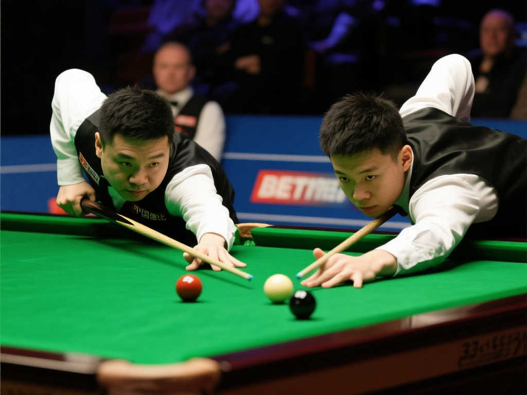 斯诺克世锦赛32强战:张安达首阶段5-3占优庞俊旭 斯诺克世锦赛32强战:张安达首阶段5-3占优庞俊旭